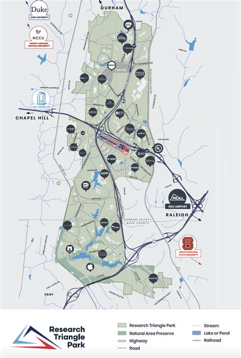 research triangle park map hotels.